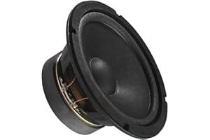 MONACOR SP-17/4 Haut-Parleur Universel, idéal pour la Reproduction de la Gamme des Basses et Moyennes fréquences, Enceinte Mid-Range, à Monter soi-même, en Noir