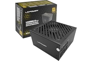 LC-POWER Integrator Pro Serie 850W ATX V3.1 Alimentatore con Certificazione 80 PLUS GOLD (LC6850G-SI V3.1)