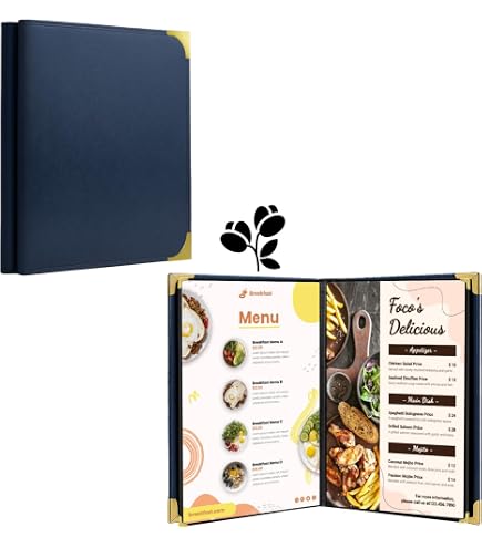 Lacor Claudio collection 28321- Porte-menu en Simili-Cuir avec clip en