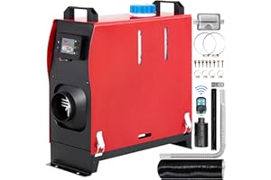 VEVOR Riscaldatore per Ambienti Diesel, 5 KW, 12 V, Riscaldamento Diesel, Riscaldamento ad Aria Diesel, Riscaldamento ad Aria Diesel, Riscaldamento da Pavimento per Auto, Camper, Barche, Camion