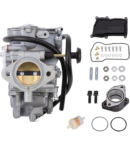 Carburateur + Collecteur D'admission Pour Yamaha Warrior 350 YFM350 (1987-2004) - Compatible Big Bear, Kodiak