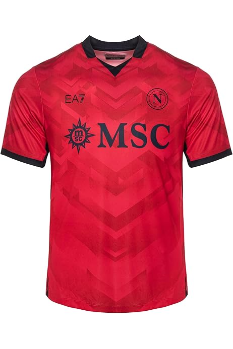 Maglia SSC NAPOLI EA7 Ufficiale - T-Shirt Unisex Adulto | Blu Navy Stagione 2024/2025 - Foto 3