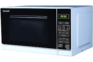 Sharp R272WM Solo Touch Control Microwave, 20 Litre capacity, 800W, White