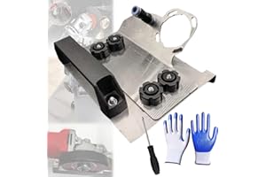 StyBtt Soporte Amoladora, Angle Grinder Stand for Tile 45° Chamfer Cutting, Angle Grinder Chamfer Bracket Tipo 100, Angle Grinder Stand con Destornillador y Guantes de Trabajo (Alargar)