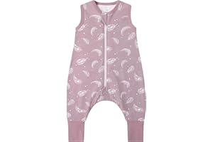 Owlivia 1.0 Tog Baby Schlafsack aus 100% Bio-Baumwolle mit Füßen - Ganzjähriger Komfort für Ihr Kleinkind