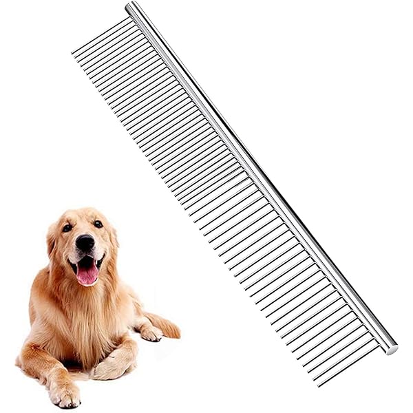 Pettine Districante Per Nodi Cani E Gatti - Set 6 Pezzi Con Lama In Acciaio, Multicolore - Foto 2