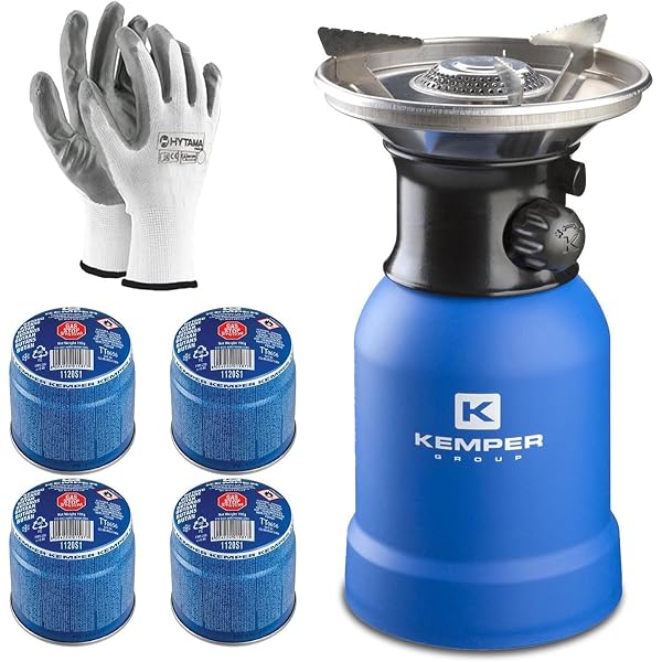 Réchaud De Camping Portable Kemper KE2009 – Antivent Avec Valve Réglable, Neuf Sous Emballage