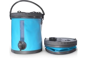 Colapz 20L Premium Collapsible Water Container - BPA Free Camping Water Carrier with Lockable Lid & Water Dispenser with Tap - Camping Water Containers