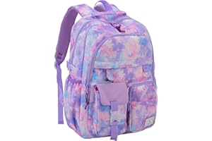 VX VONXURY Girls School Backpack,Water Resistant Kawaii Kids Book Bag Fits A4 Folder,Cute Teens Schoolbags