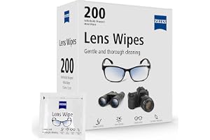 ZEISS Lens Wipes, Lens Cleaner for Glasses, Cameras & Binoculars,Individually Packed Single Use Disposable Cloths in Sachets,
