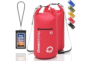 OCEANONLINESTORE Oceandrybag - Waterproof Dry Bag Backpack - Floating Dry Sack Portable for Kayaking, Beach, Rafting, Boating, Hiking, Camping, Fishing with Waterproof Phone Case