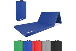 ‎MSPORTS MSPORTS Turnmatte Premium klappbare Weichbodenmatte 190 x 80 x 5 cm Gymnastikmatte faltbare Sportmatte für zuhause Kinder faltbar