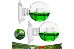 SOUNDZERO 2 Pezzi CO2 Drop Checker Test, CO2 Tester di CO2 per Acquario, Tester Dell'anidride Carbonica Dell'acquario, per Acquari d'Acqua Dolce, Proprietari di Piantagioni