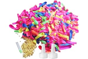 Ousyaah 500 Bombes à Eau Ballons de Bombes à Eau Colorés Kits Ballons d'eau pour Fete en Plein Air Jardin Fête Été Splash Bataille d'eau Jeu pour Enfant Adulte