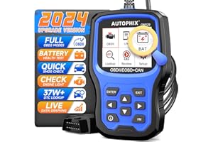 AUTOPHIX Upgraded OBD2 Scanner OM129 Battery Test 2-in-1 Code Reader Full Live Data Code Reader with All OBD2 Function Enhanced Code Definition Car Code Reader Diagnostic Scan Tool