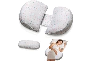 Smgbway Schwangerschaftskissen, U-förmiges Stillkissen Seitenschläferkissen, Mutterschaftskissen für Schwangere Frauen, Stützkissen Body Pillow, Seitenschläferkissen Unterstützung für Bauch, Rücken