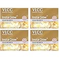 VLCC Insta Glow Gold Bleach - 30g X 4 (Pack of 4) - With Colloidal Glow For Glowing Fairness | Skin Brightening Bleach | Perfect Skin Match, Reduces Facial Hair Visibility, Brightens Complexion