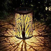Solarlampen für Außen | infinitoo LED Solarlaterne Dekorative Solarlampe für Garten Wasserdicht Hängbare Solar Laterne…