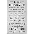 FALOGI Husband Fathers Day Card, To My Husband Birthday Card, I Love You Gifts for Him
