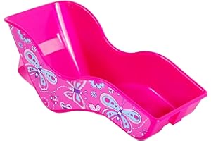 VOLARE Kubbinga Fahrrad Puppensitz Butterfly Puppen Sitz für Kinderfahrräder pink Schmetterling