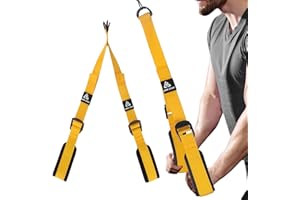 LARA STAR Verstellbare, robuste Trizepsseil-Kabelbefestigung für Fitnessstudio, 45–79cm, extra Langer Arm, zum Herunterziehen für Heim-/Fitnessgerä (schwarz)