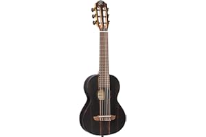 Ortega Guitars Guitarlele akustische Reisegitarre - Mini/Travel Series - 6 Saiten - Ebenholz, Mahagoni (RGL5EB)