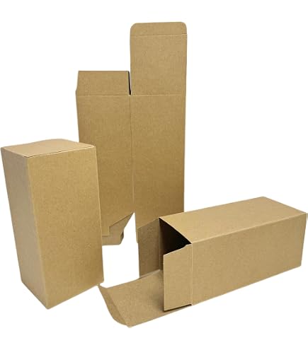 Scatole Regalo In Cartone Kraft BENECREAT, 50 Pezzi 5x5x10 Cm: Ideali Per Bomboniere, Caramelle E Piccoli Regali Fai Da Te