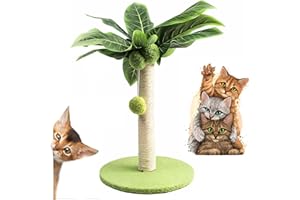 SHENGRUILI Drapak dla kotów, kokosowy drapak z sizalem, dla małych i średnich kotów