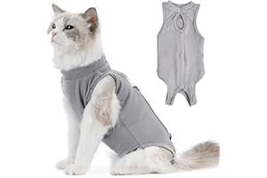 DIBOTELL Katzenbody Nach,Katzenbody Nach Op,Anti-leckende für Katze Body,Operationsgenesungsanzüge für Katzen,Operation Haut-Krankheit Recovery Body Katze Kleidun,E-Halsband Alternative (L)