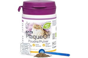 ProDen PlaqueOff Poudre pour Chats, Poudre 100% Naturelle pour les Dents, Protège Contre Mauvais Souffle, Aide Contre le Tartre et la Plaque, Pack de 1 - 40 g