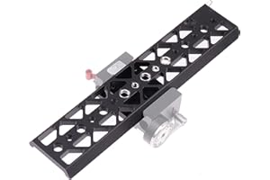 HERSMAY Piastra di base del supporto del treppiede del fondo della piastra del ponte della coda di rondine per la gabbia standard della macchina fotografica di Tilta