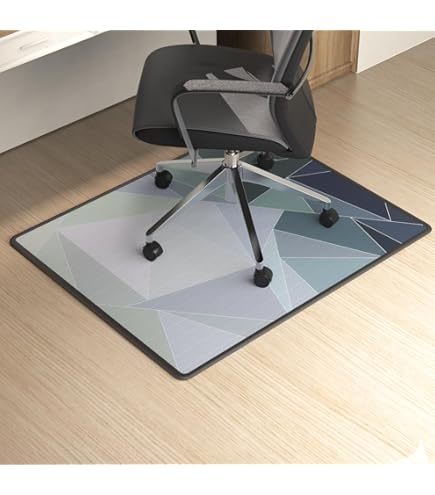Tapis De Chaise Bureau Rond Transparent PVC - Protège Sols Durs Parquet, Carrelage, Antidérapant, Facile à Nettoyer