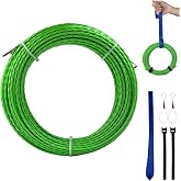 LUMITERRA Cable Guide 30 m, Electric Wire Threader Diameter 4 mm, Cable Guide Device with 2 Guide Spring, Braided Cable Gromm
