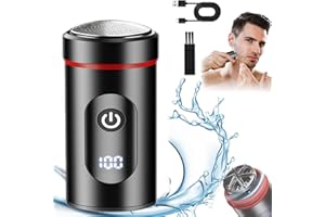 EONDEVO Elektrischer Mini Rasierer, 8 * 3cm 7000rpm Mini Portable Electric Shaver IPX7 Wasserdicht 90 Tage Längere Nutzung für Zuhause, Auto, Reisen