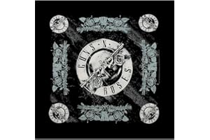 Guns N' Roses - Bandana Logotipo para Adultos Unisex (Talla Única) (Negro, Plateado)