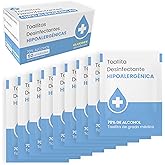 GLUCODY 50pc Disinfecting Wipes With 70% Alcohol/Sterile Wipes In Single Dose Format/Box With 50 Wipes In Single Dose Format/