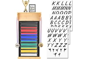 SUMNACON Martial Arts Belt Display Rack with Medals Hanger, Dustproof Taekwondo Karate Belt Display Holder with Trophy Rack Hanging Medal Case for Jiu Jitsu Learner (No Belts)