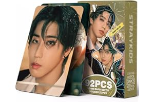 YUTO Stray Kids - 92 tarjetas fotográficas huecas para niños callejeros, tarjetas de lomo de regalo para niños callejeros y niñas (Han)