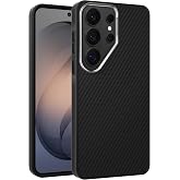 Teknoft Samsung Galaxy S26 Ultra i&ccedil;in Karbon Serisi Şok Emici Ultra G&uuml;&ccedil;l&uuml; Metalik Tuşlu ve Lens &Ccedil;er&ccedil;eveli Darbe Emici Karbon 