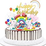 HEAWAA 44 Pezzi Unicorno Fornure Per Festa Bambini, Pinata