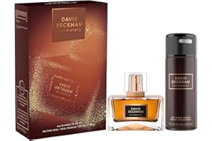 David Beckham Intimately Eau de Toilette & Deodorant Body Spray Gift Set for Him, Very Sensual Ambery-Aromatic Men's Fragrance, 75ml & 150ml