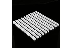 Tutoy 5 par białych plastikowych prowadnic do szuflad rowkowanych 17 mm