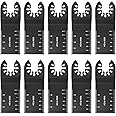 Universal Oscillating Tool Blade for Wood Multitool Quick Release Saw Blade for Bosch Craftsman DeWalt Dremel FEIN Ridgid TCH Makita Milwauke(10 Pcs)