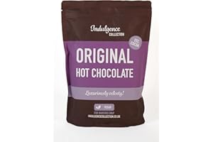 Indulgence Collection Original Hot Chocolate 1kg - Premium, Sustainable Cocoa Powder - Quick and Convenient Vegan Choco Drink - Rich and Velvety Drinking Chocolates, Perfect for Any Occasion