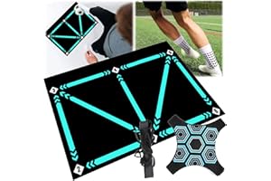 BLOOOK Esterilla de fútbol (90 x 60 cm) – Esterilla de fútbol interior para el hogar, solo entrenador de fútbol, ayuda para entrenamiento de fútbol, material de fútbol/accesorios de fútbol