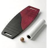 Siyah/Kırmızı Denge Tahtası Balance Roller Board &Ccedil;ift Fonksiyonlu S&ouml;rf Eğitim Tahtası Kaykay Eğitim Tahtası 73 x 31 CM &ndash; RB05