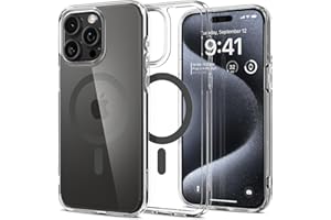 Spigen Ultra Hybrydowe etui MagFit MagSafe kompatybilne z iPhone 15 Pro, grafitowe, ACS06716