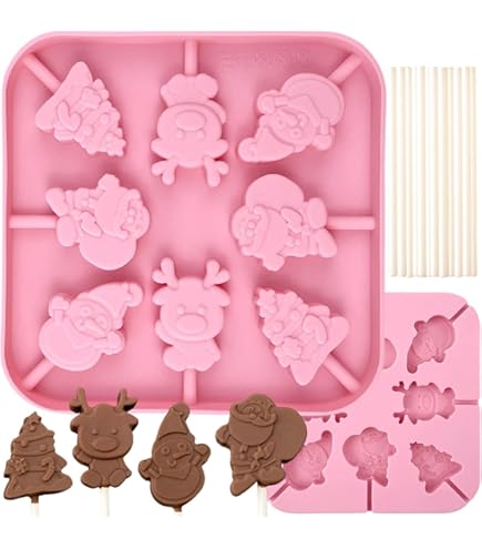 BESTonZON Lot De 6 Moules à Gâteau Creux DIY Gâteau Moisissure Moule 3D Silicone