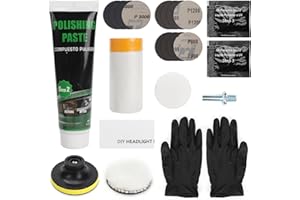 ZOLGINAH Kit Pulizia Fari Auto Polimero,Kit Restauro Fari per Una Soluzione Rapida alla Pulizia dei Fari Gialli Opachi Dell'auto,per Migliorare la visibilità e la Sicurezza