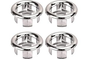 DURDIIY Cubierta de Anillo de Rebose de Fregadero 4 Piezas Tapa del Fregadero de la Cocina,30.6mm/31mm Anillo de desbordamiento del Fregadero del baño de la Cocina,Apertura aplicable:22-24mm (Triángulo)